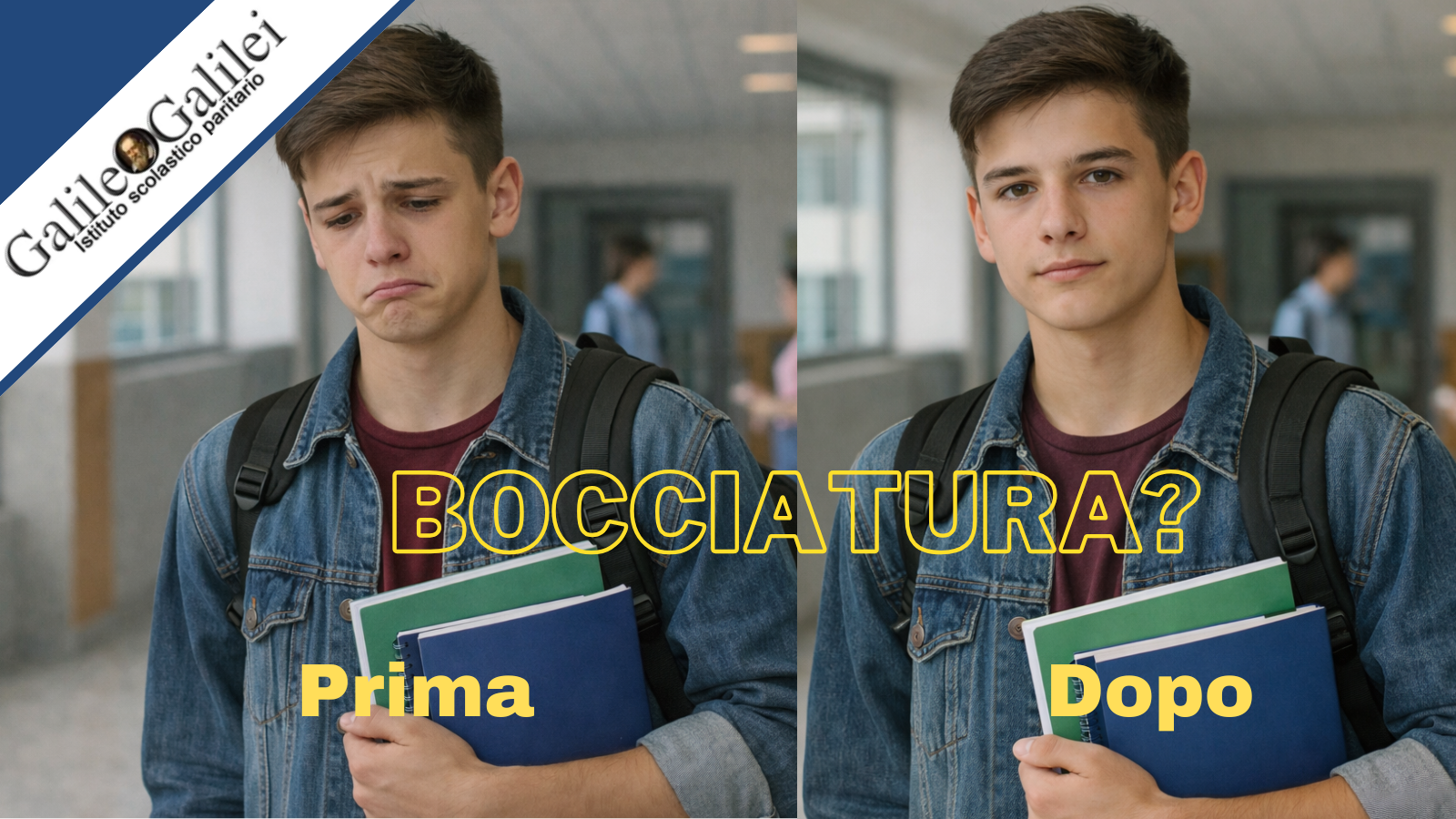 Studente delle superiori a Cosenza che valuta come recuperare l’anno dopo una bocciatura