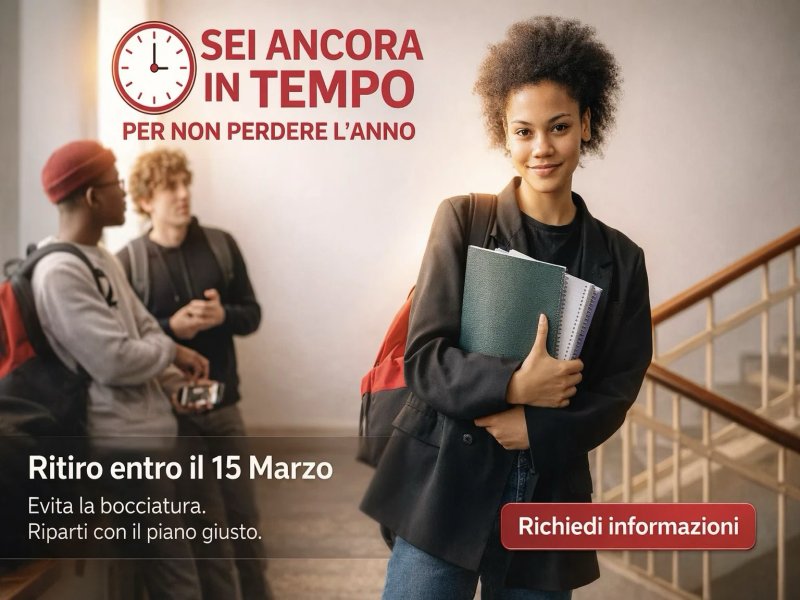 Ritiro entro il 15 marzo: come non perdere l’anno scolastico
